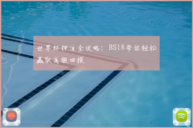 世界杯押注全攻略：BS18带你轻松赢取高额回报
